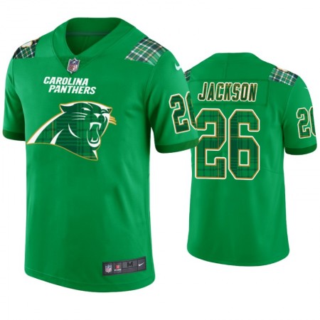Herren Carolina Panthers Trikot Donte Jackson 26 St. Patricks Day Mitternachtsgrün